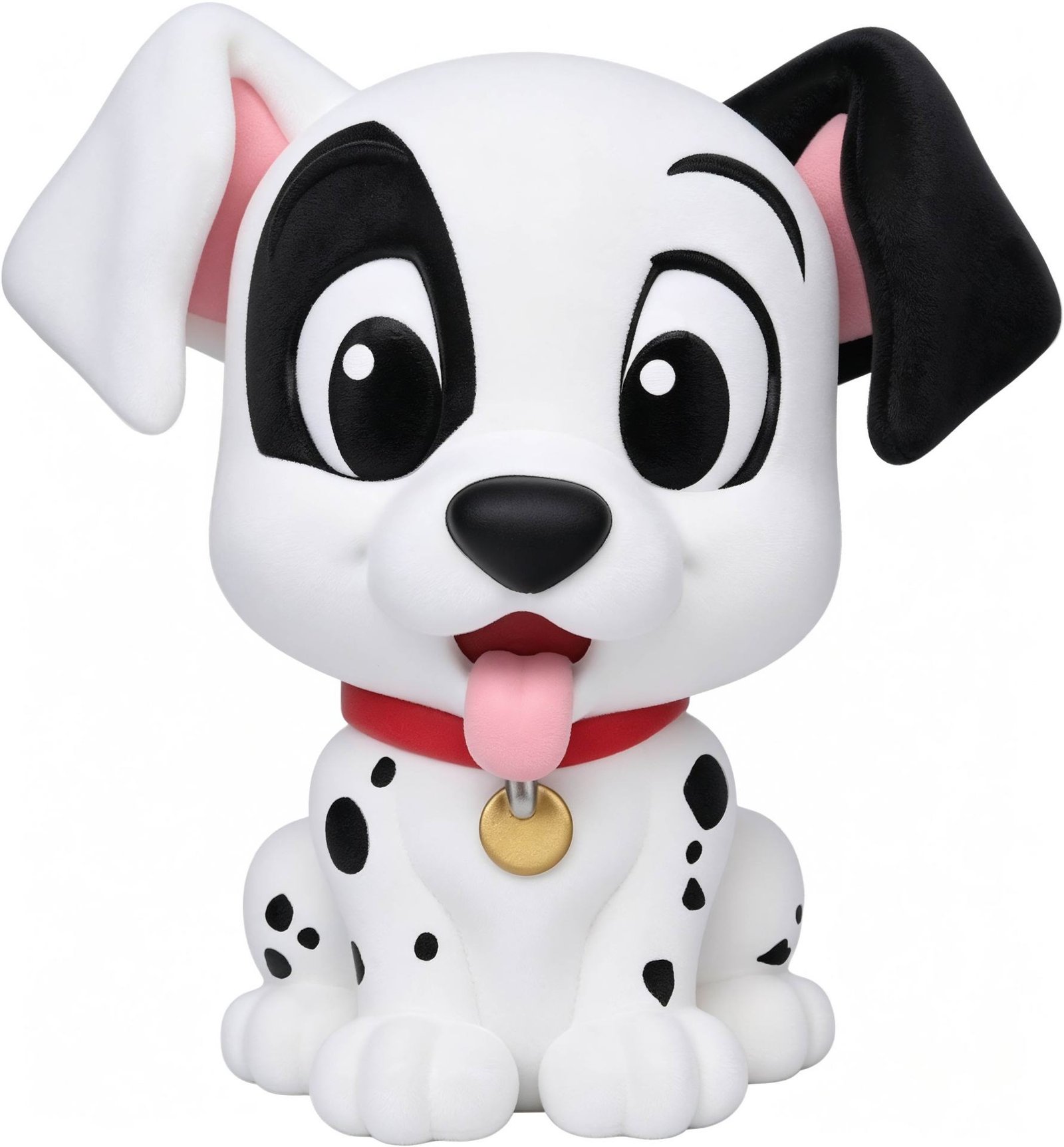 Figurine 101 dalmatians patch flocked figural bank